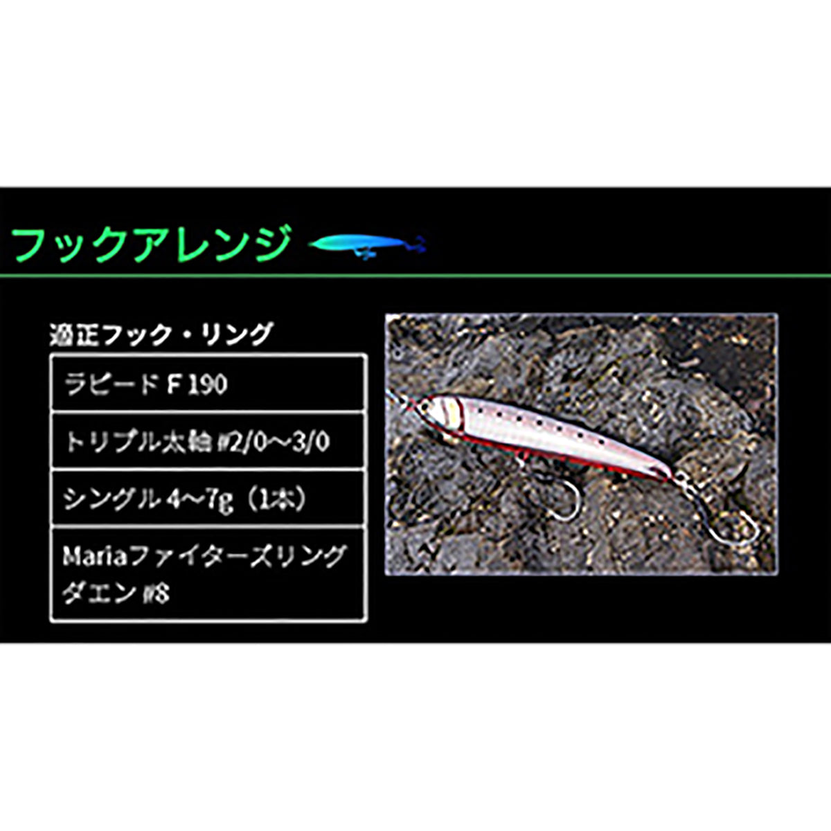ラピード F190 B01H イワシ