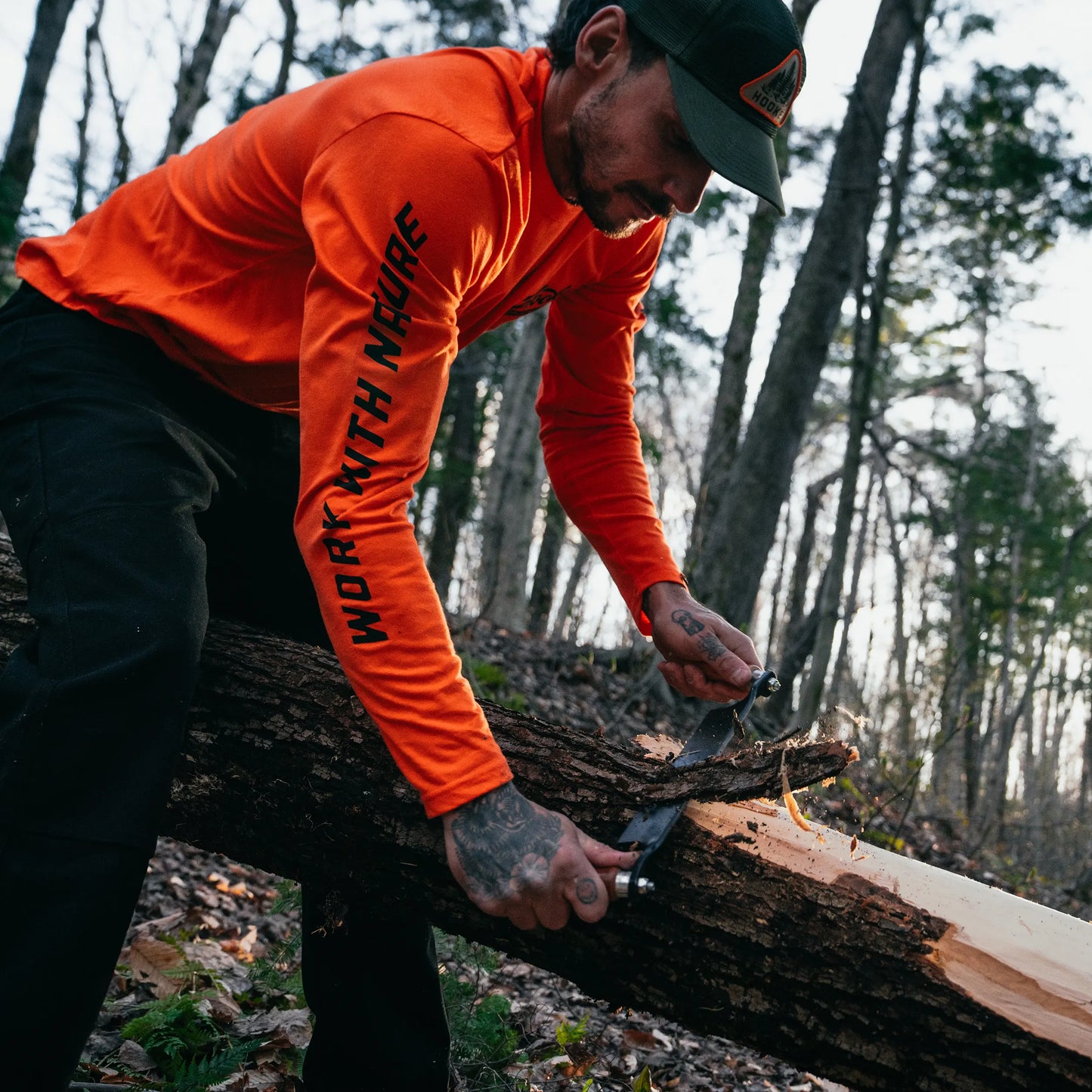 26S Ms Work With Nature Long Sleeve Tee BLO -HOOKE