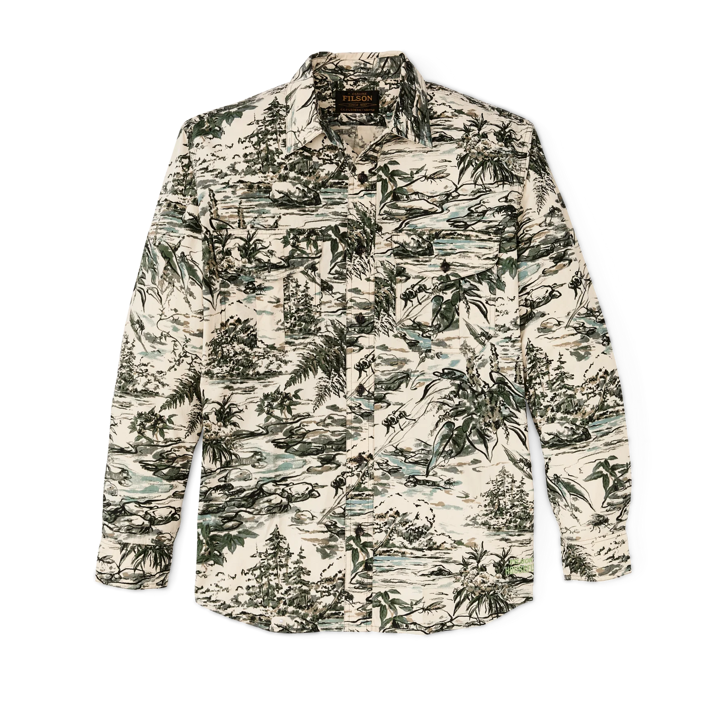 FILSON × HOUSEFLY ウォッシュド フェザークロス シャツ【30%OFF】