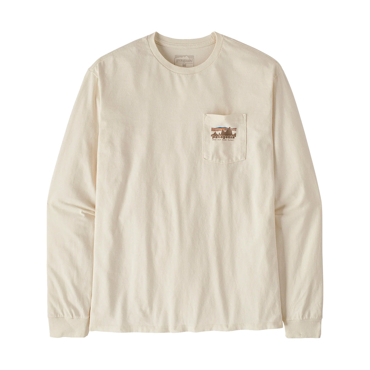 Patagonia Men's Long-Sleeved '73 Skyline Pocket Responsibili-Tee Birch White BCW
