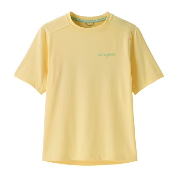 Patagonia Kids' Capilene Silkweight T-Shirt Ridge Rise Moonlight Buttercup Yellow RMBY