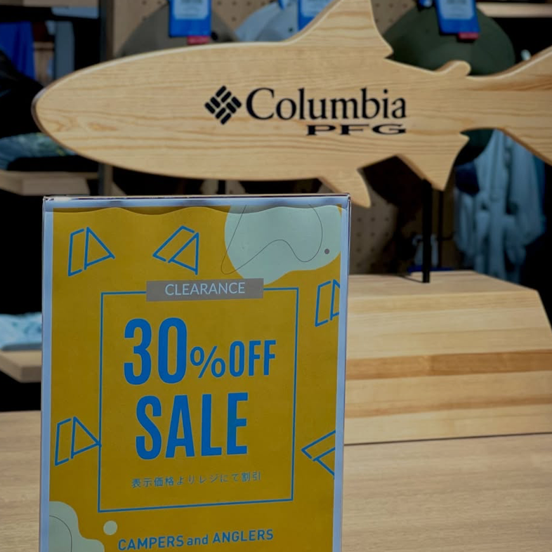 Columbia製品のSALEを開催 対象商品30%OFF