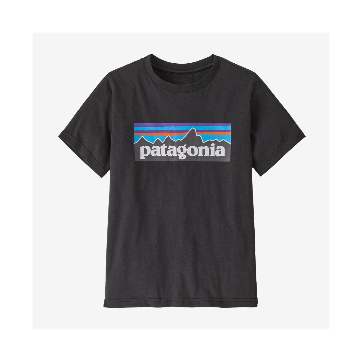 パタゴニア キッズ・P-6ロゴ・Tシャツ（Ink Black）