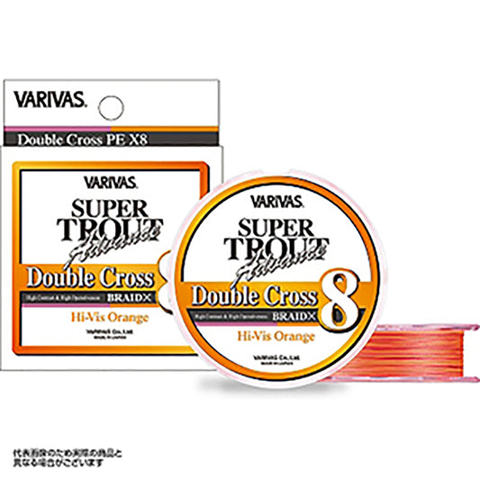 バリバス(VARIVAS) スーパートラウト アドバンス ダブルクロスPE X8 100m 0.6号 ハイビスオレンジ [PEライン]