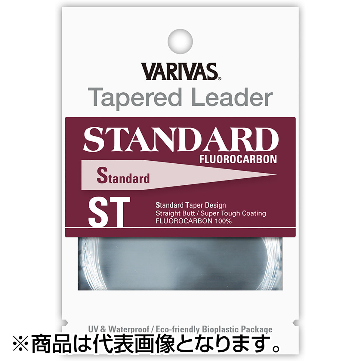 バリバス(VARIVAS) テーパードリーダー スタンダード ST 9ft. 0X ナチュラル [フロロカーボン]