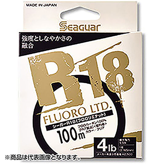 クレハ シーガー R18 フロロリミテッド 100m巻 2.5号 10lb. クリア [フロロカーボン]【OFF】
