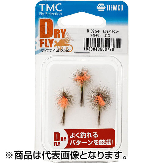 ティムコ(TIEMCO) 完成品フライセット ドライフライセレクション D-09セット ADWパラシュート ライトカラー #12