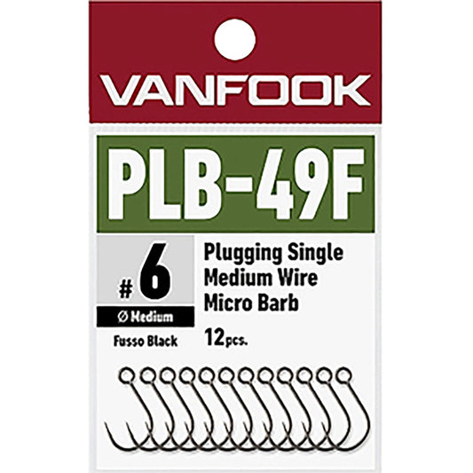 ヴァンフック(VANFOOK) プラッギングシングル ミディアムワイヤー マイクロバーブ #6 PLB-49F