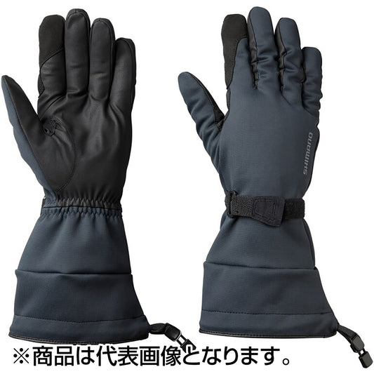 防水 グローブ エクストラホットロングGL-086W ブラック XL