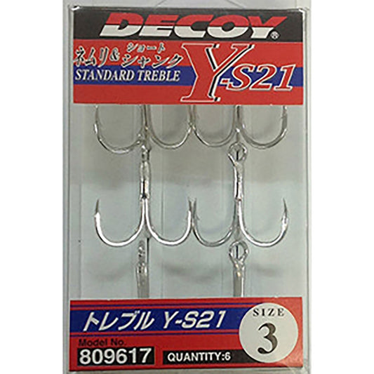 DECOY(デコイ) トレブル フック #3 Y-S21