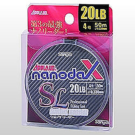 サンヨーナイロン APPLAUD ナノダックス ショック リーダー 50m 8lb 1.5号 アクアクリアー [ナイロンライン]【OFF】