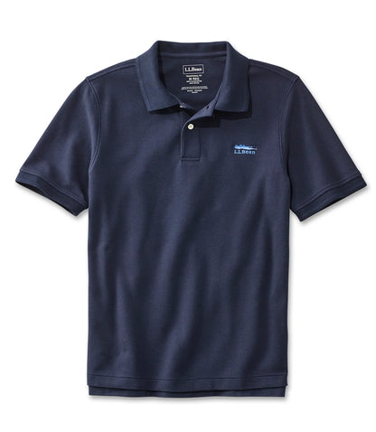 メンズ ジャパン・フィット　プレミアム・ダブル・エル・ポロシャツ カタディン・ロゴの刺繍入り 507012