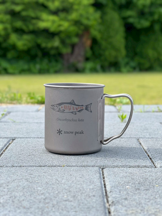 チタンマグ シングル 450 "サケ" Titanium Single Wall "Oncorhynchus keta"