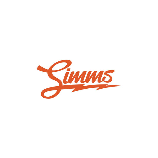SIMMS LIGHTNING STICKER ORANGE