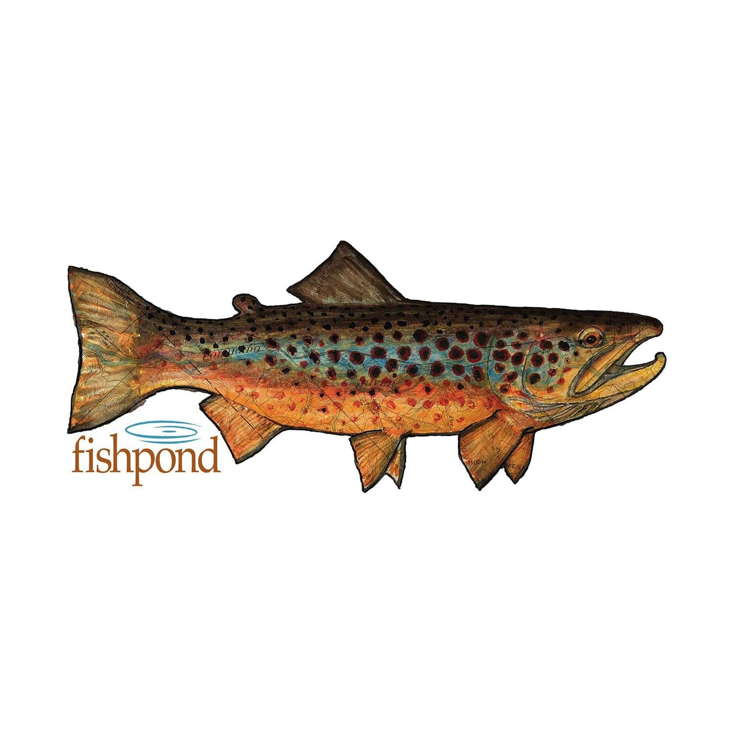 FISHPOND ローカルステッカー 6インチ