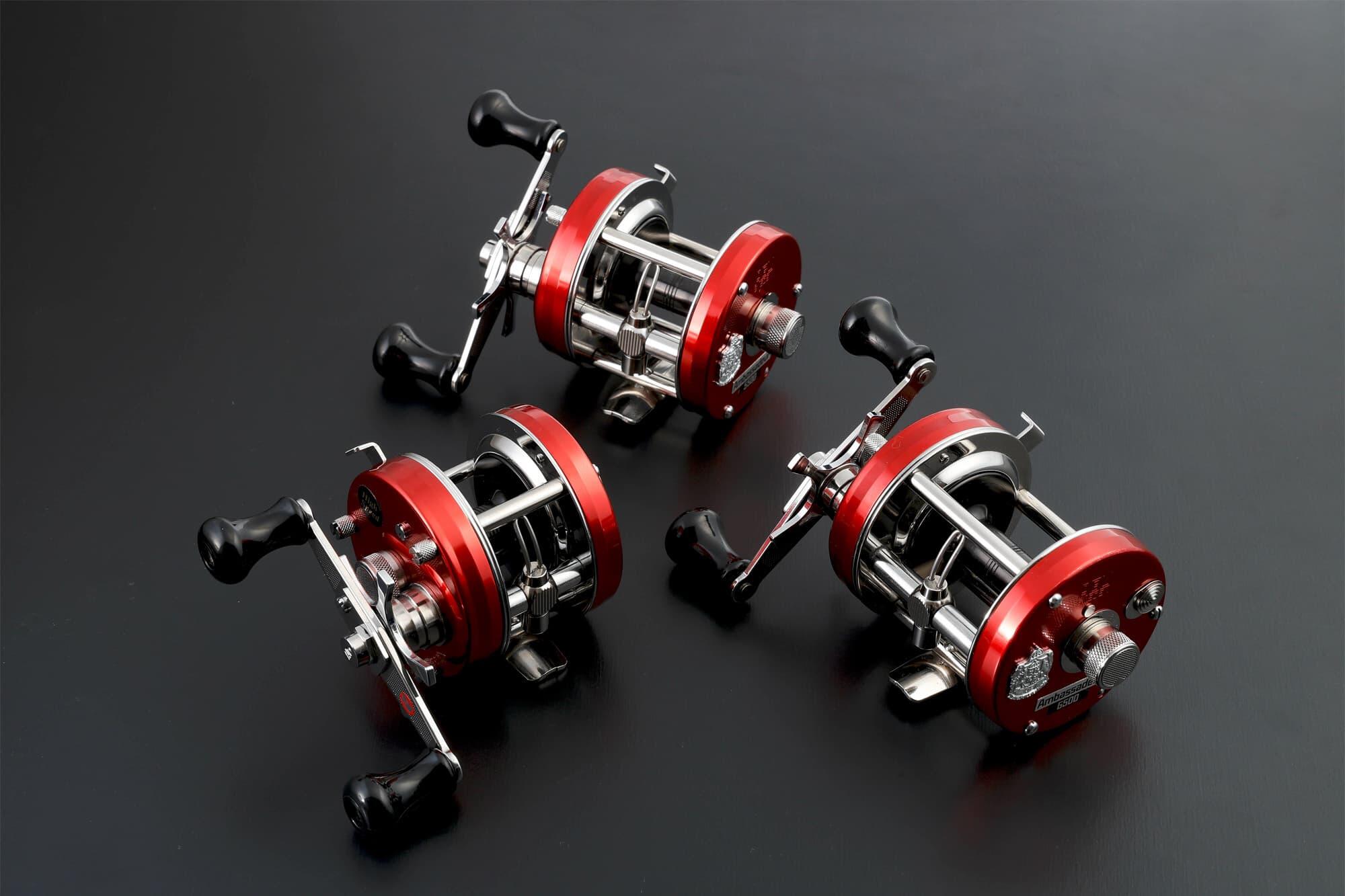 ABU AMB.4500 ファクトリーチューンド レッド,船用両軸リール
