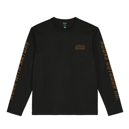 26S Ms Work With Nature Long Sleeve BLK -HOOKE