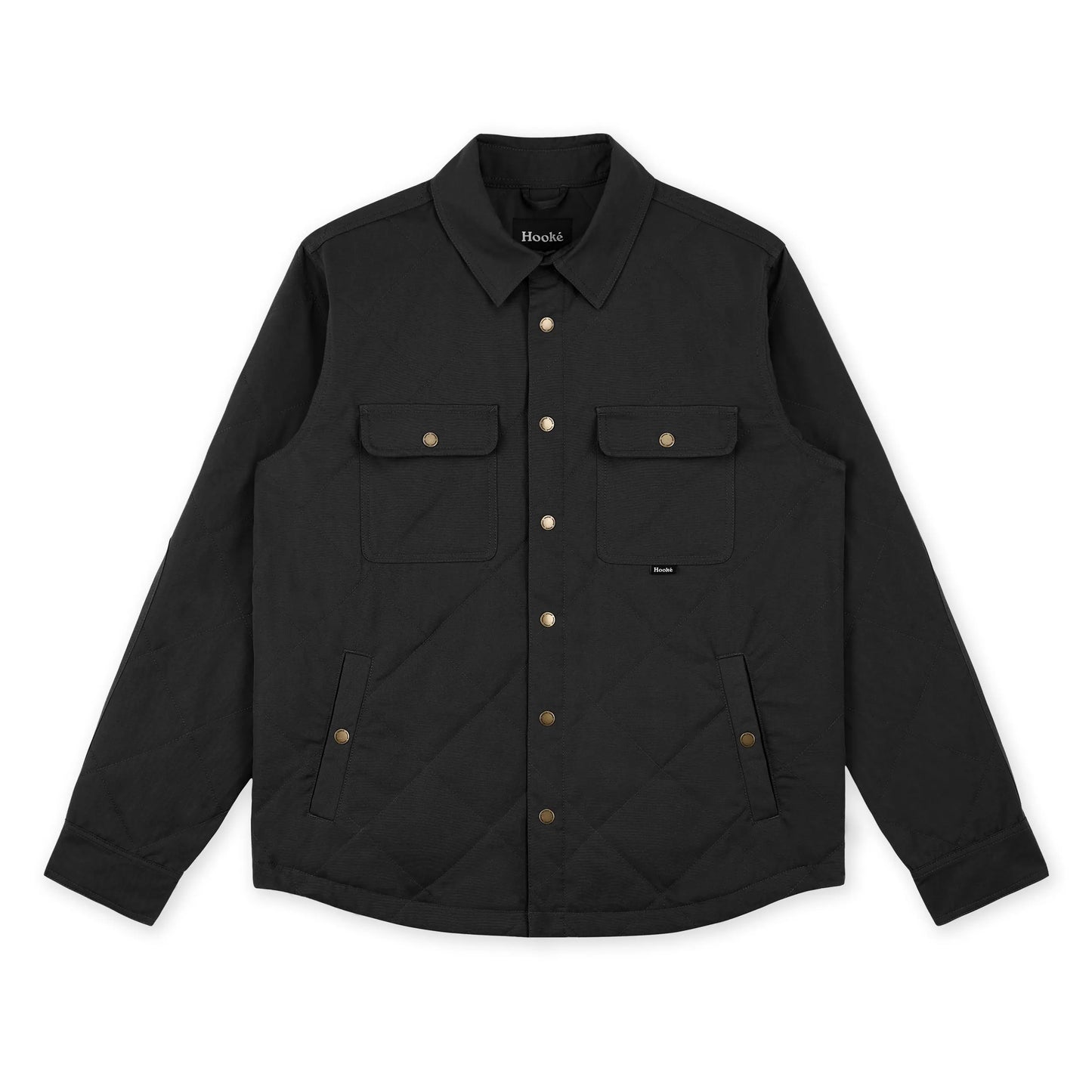 26S Ms Quilted Jack Shirt M-QIS Black -HOOKE