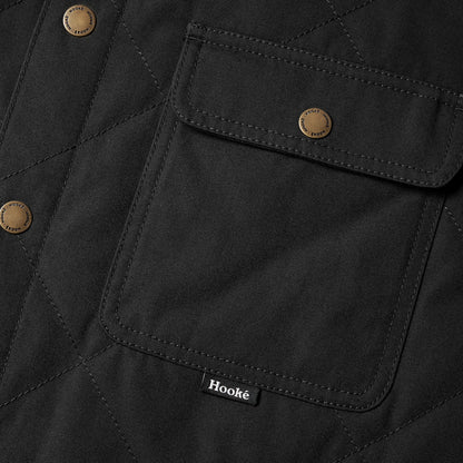 26S Ms Quilted Jack Shirt M-QIS Black -HOOKE