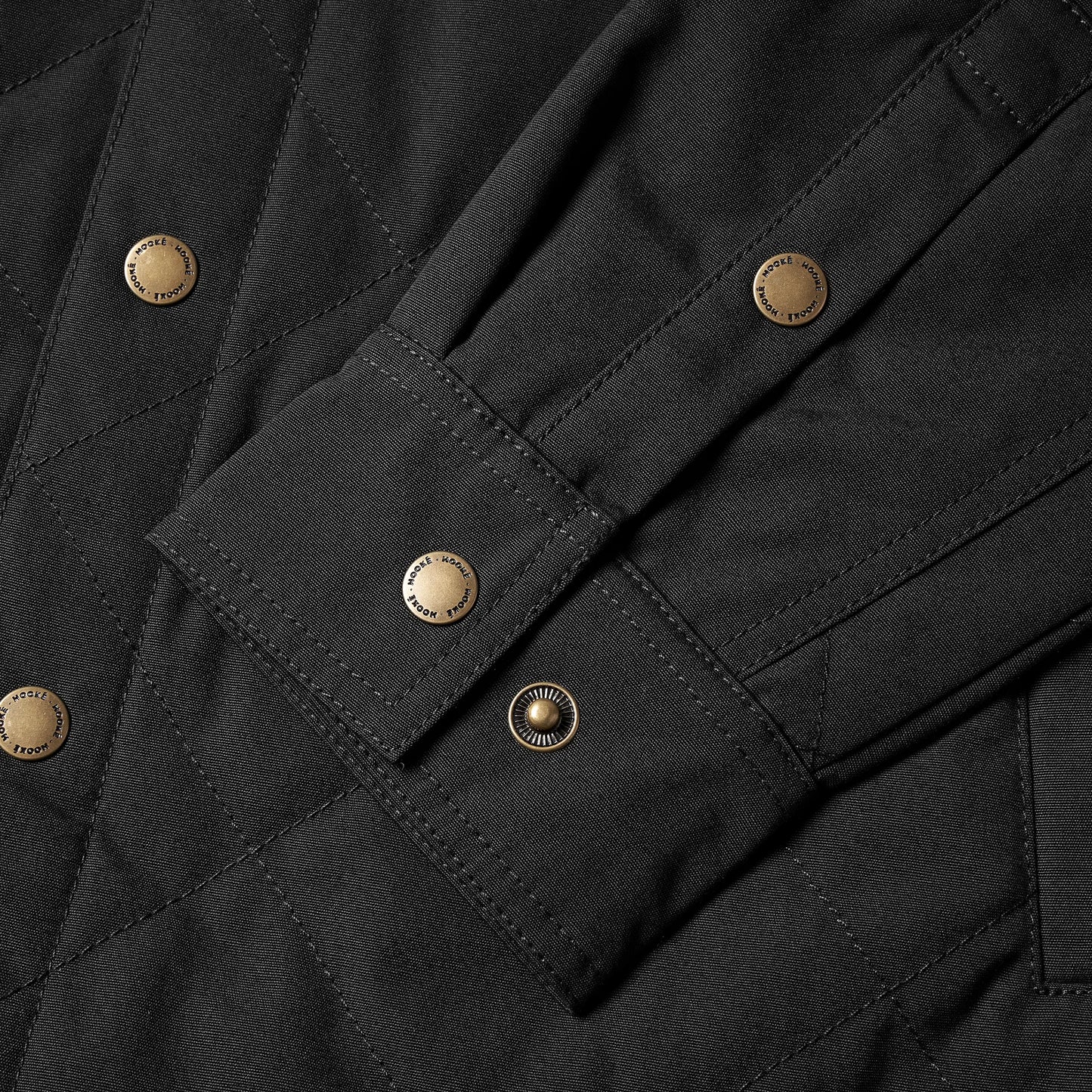 26S Ms Quilted Jack Shirt M-QIS Black -HOOKE