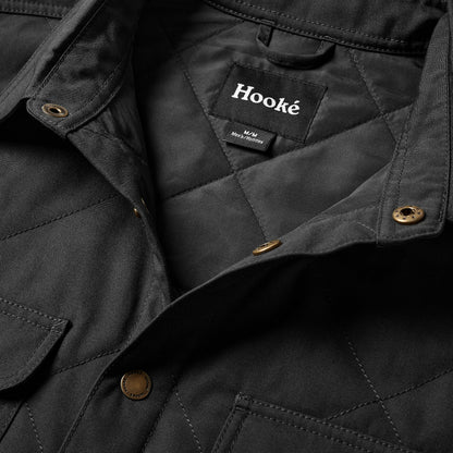 26S Ms Quilted Jack Shirt M-QIS Black -HOOKE