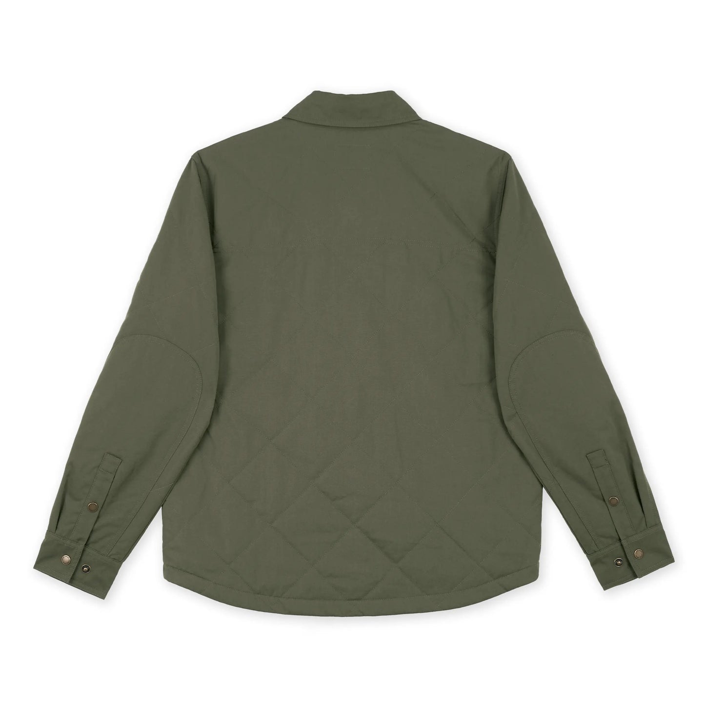 26S Ms Quilted Jack Shirt M-QIS Burnt Olive -HOOKE