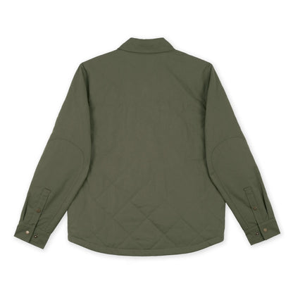26S Ms Quilted Jack Shirt M-QIS Burnt Olive -HOOKE