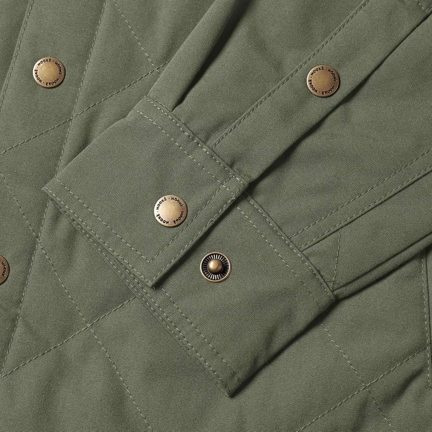 26S Ms Quilted Jack Shirt M-QIS Burnt Olive -HOOKE