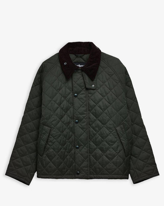 Barbour Oversized Transport Quilted Jacket Sage MQU1796