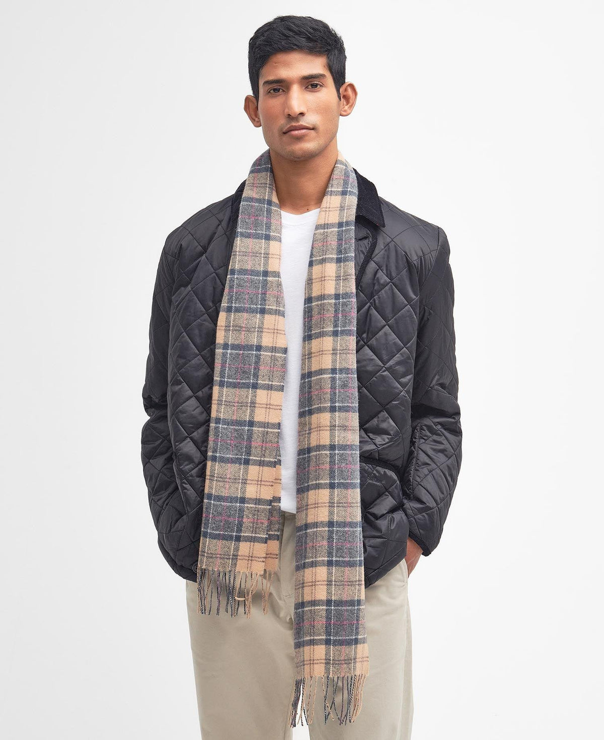 Barbour Tartan Lambswool Scarf Dress Tartan