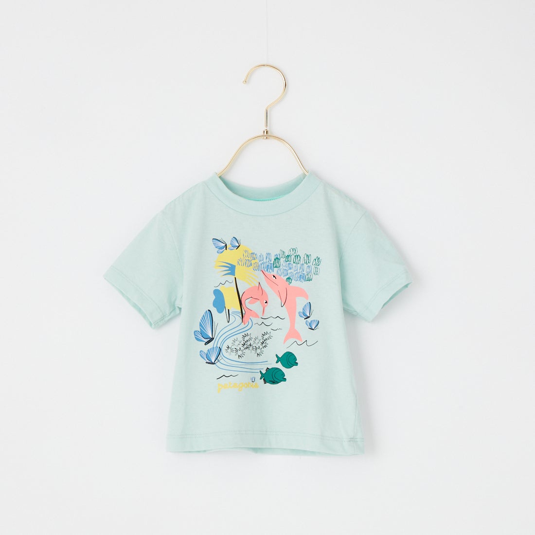 Patagonia Baby Graphic T-Shirt Pink Dolphins Thin Ice PDTI